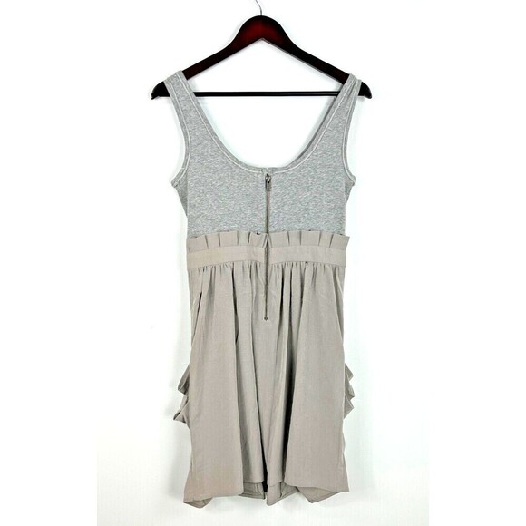 81 POPPIES Womens Gray Size 4 Drape Pockets Sleeveless Jersey Tank Dress H1 - Picture 5 of 12